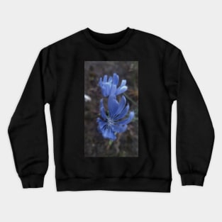 Blue flower Crewneck Sweatshirt